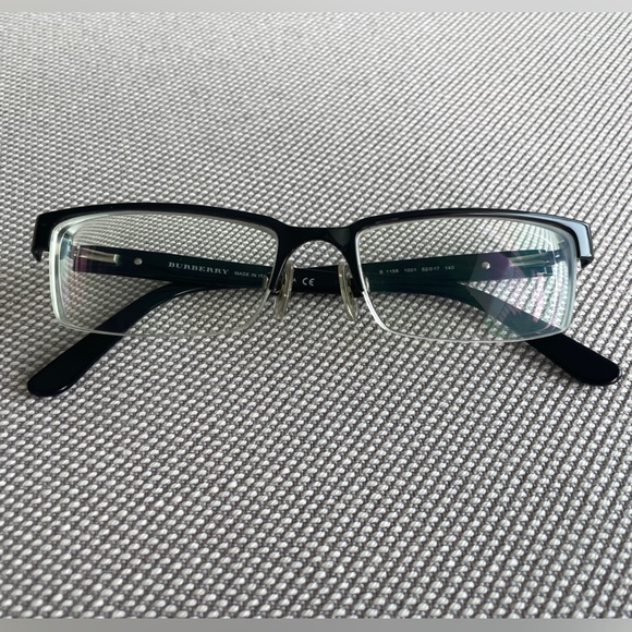 Authentic Burberry Black 52mm Eyeglasses - Picture 1 of 9
